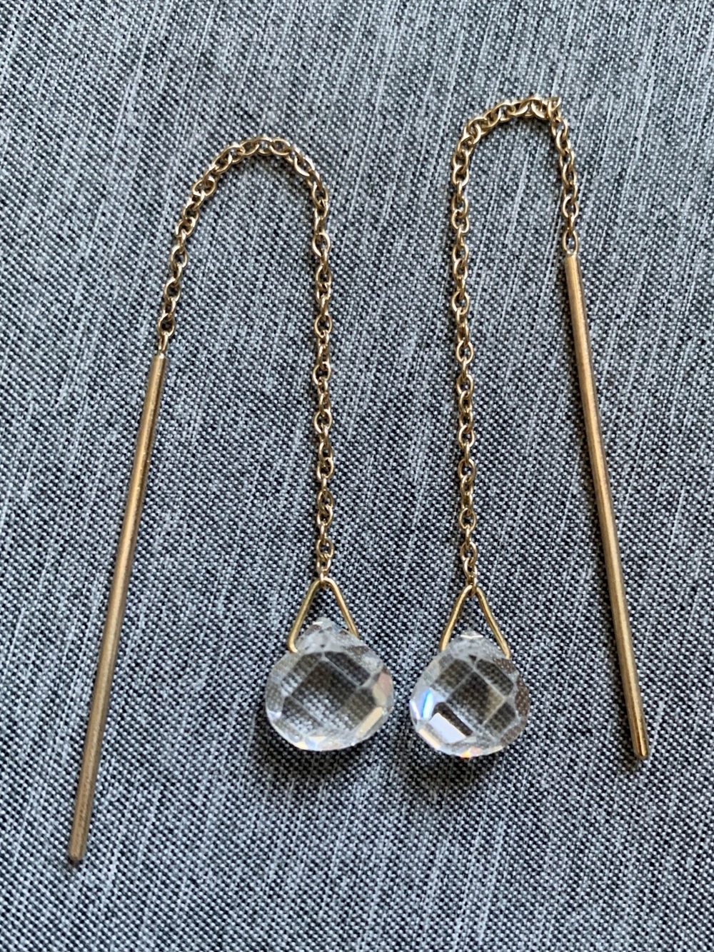 Chan Luu Theader Drop Earrings - Clear